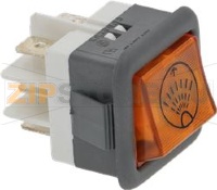 ОРАНЖЕВАЯ КНОПКА ОБМЫВА 250В 16A