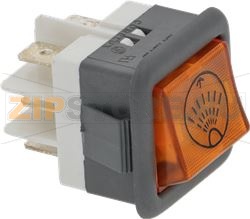 ОРАНЖЕВАЯ КНОПКА ОБМЫВА 250В 16A 