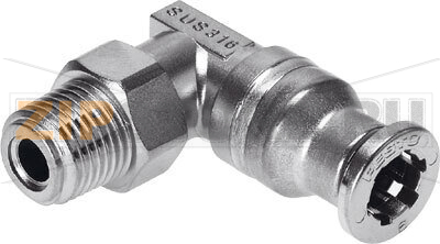 Штуцер угловой с цанговым зажимом и резьбой Festo CRQSL-1/8-4 