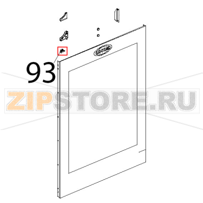 Ferma vetro interno sup. Unox XBC 804 Ferma vetro interno sup. Unox XBC 804Запчасть на деталировке под номером: 93