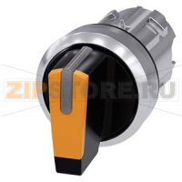 АКТУАТОР ПОВОРОТНОГО ПЕРЕКЛЮЧАТЕЛЯ С ВОЗМОЖНОСТЬЮ ПОДСВЕТКИ, 22MM, КРУГЛ., ГЛЯНЦЕВЫЙ МЕТАЛЛ, КОРОТКАЯ ЧЁРНАЯ РУКОЯТКА С "ЯНТАРНОЙ" ВСТАВКОЙ, 3 КОММУТАЦИОННЫХ ПОЛОЖЕНИЯ: I>O<II, БЕЗ ФИКСАЦИИ, УГОЛ ПОВОРОТА РУКОЯТКИ 2X45 ГРАД.: 10:30Ч. /12Ч./13:30Ч. Siemens