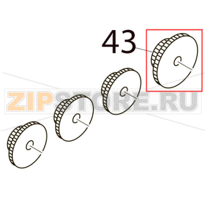 Idler gear Toshiba TEC SP40II Idler gear Toshiba TEC SP40IIЗапчасть на деталировке под номером: 43