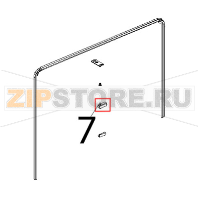 Cern. SX inox Unox XL 404 Cern. SX inox Unox XL 404Запчасть на деталировке под номером: 7