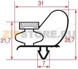 GUARNIZIONE AD INCASTRO 1570x610 mm 