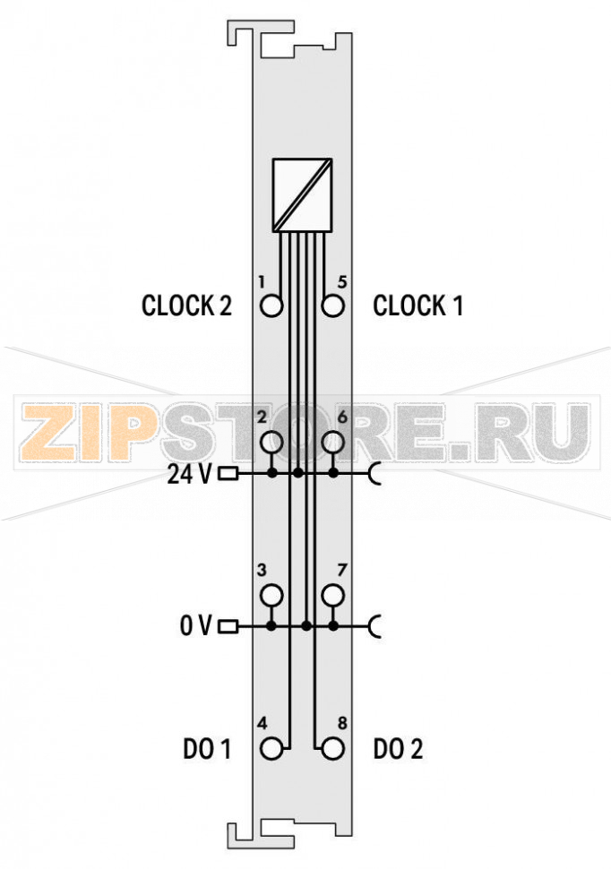 2 прямой счетчик; 16 бит; - Wago 753-404/000-005 