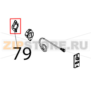 Coperchio scrocco maniglia Unox XBC 404 Coperchio scrocco maniglia Unox XBC 404Запчасть на деталировке под номером: 79