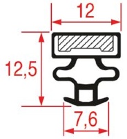 GUARNIZIONE AD INCASTRO 740x340 mm