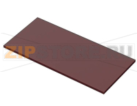 Плата передняя, пластмасса, красная, просвечивающая, 3 mm Bopla NGS 74 FKT