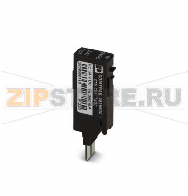 Штекер LSA-PLUS со схемой защиты для 2-проводной сигнальной цепи с односторонним заземлением. Номинальное напряжение: 60 В постоян. тока Phoenix Contact CTM 2X1- 60DC 