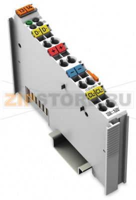 Интерфейс передатчика SSI; 25 бит; 125 кГц; Код Грея; светло-серые Wago 750-630/000-008 