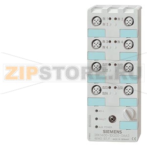 AS-ИНТЕРФЕЙС КОМПАКТНЫЙ МОДУЛЬ. K60 ЦИФР., 4I/3O, IP67 4 X 1 ВХОД, 200MA MAX., PNP 3 X 1 ВЫХОД, 2A, DC 24V 4 X M12 СТАНДАРТ ГНЕЗДО 4 X M12 ГНЕЗДО M. Y-II ИСПОЛН. МОНТАЖНАЯ ПЛАТА 3RK19010CA00 ЗАКАЗЫВАЕТСЯ ОТДЕЛЬНО Siemens 3RK2400-1FQ03-0AA3 