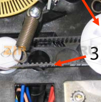 Timing belt, 65Tx1/8 2MR-130 Zebra P310i