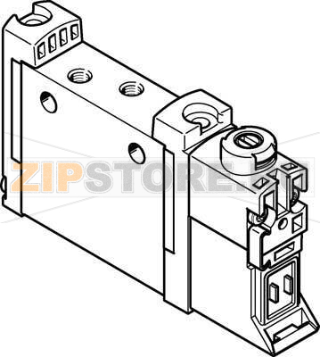 Распределитель с электроуправлением Festo VUVG-L10A-M52-MZT-M3-1P3 