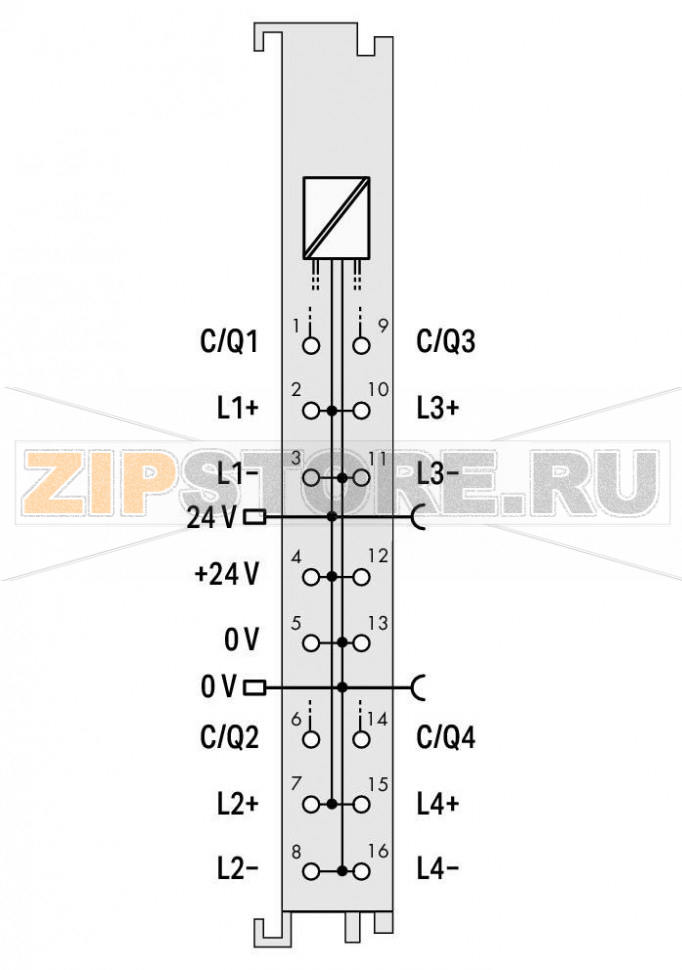Управляющий модуль IO-Link; светло-серые Wago 750-657 