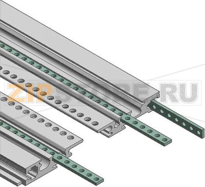 Планки с резьбовыми отверстиями, HP 42, M2,5, 5x1,5 мм Bopla GS 00042-II 