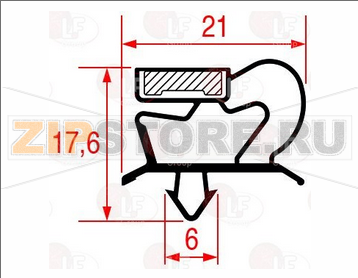 УПЛОТНИТЕЛЬ ВСТАВНОЙ 382x364ММ Профиль №1001 