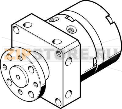 Привод неполноповоротный Festo DSM-8-180-P-FF-FW 