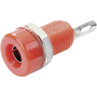 Гнездо лабораторное, Ø контакта: 4 мм, красное, 1 шт TRU Components TC-R1-16A