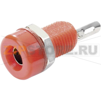 Гнездо лабораторное, Ø контакта: 4 мм, красное, 1 шт TRU Components TC-R1-16A 