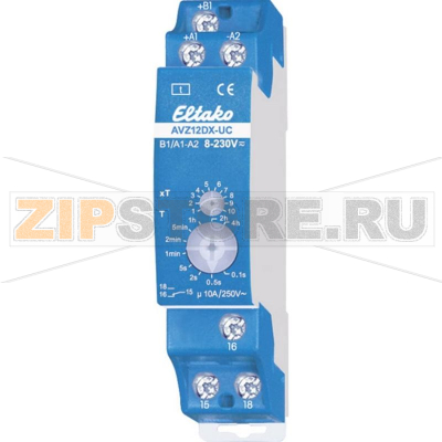 Реле времени 230 В, цифровое, 0.1 с-40 ч Eltako AVZ12DX-UC 
