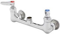 PRE-RINSE BASE FAUCET, 8 WALL MOUNT,