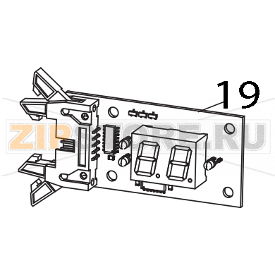 Tastiera Elettrobar Fast 80D Tastiera Elettrobar Fast 80DЗапчасть на деталировке под номером: 19