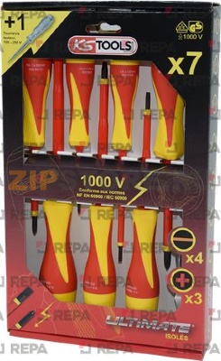 INSULATED SCREWDRIVER SET - 8PCS 