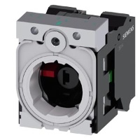 держатель, тройной, металл, 1 НО, 1 НЗ, светодиодный модуль, цвет: желтый, 24 В AC/DC, пружинная клемма Siemens 3SU1551-1AB30-3MA0