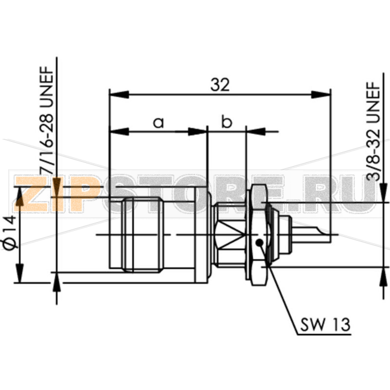 Разъем TNC, 50 Ом, 1 шт Telegärtner J01011A2614 