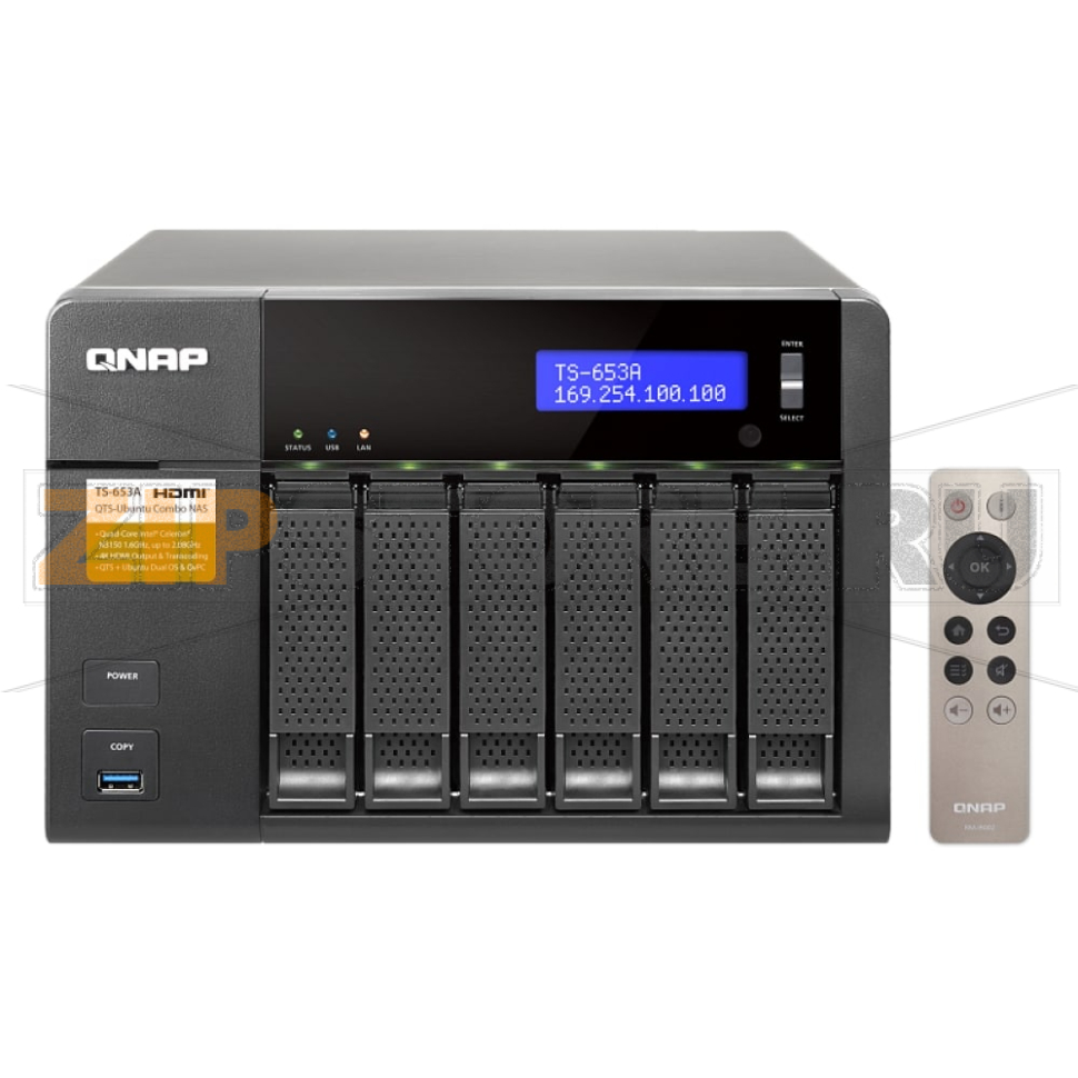 Накопитель сетевой QNAP TS-653A 