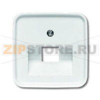 Накладка для однопостовой розетки с полем для надписи ABB 2CKA001753A8394