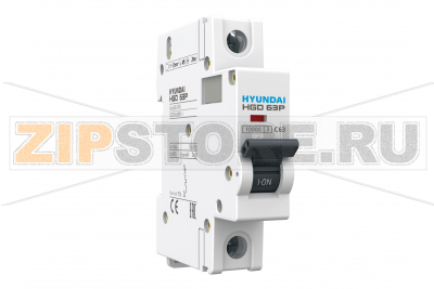Выключатель автоматический модульный 1 А, 1 полюс, 10 кА Hyundai Electric HGD63P1PMDS0000C00001_C 