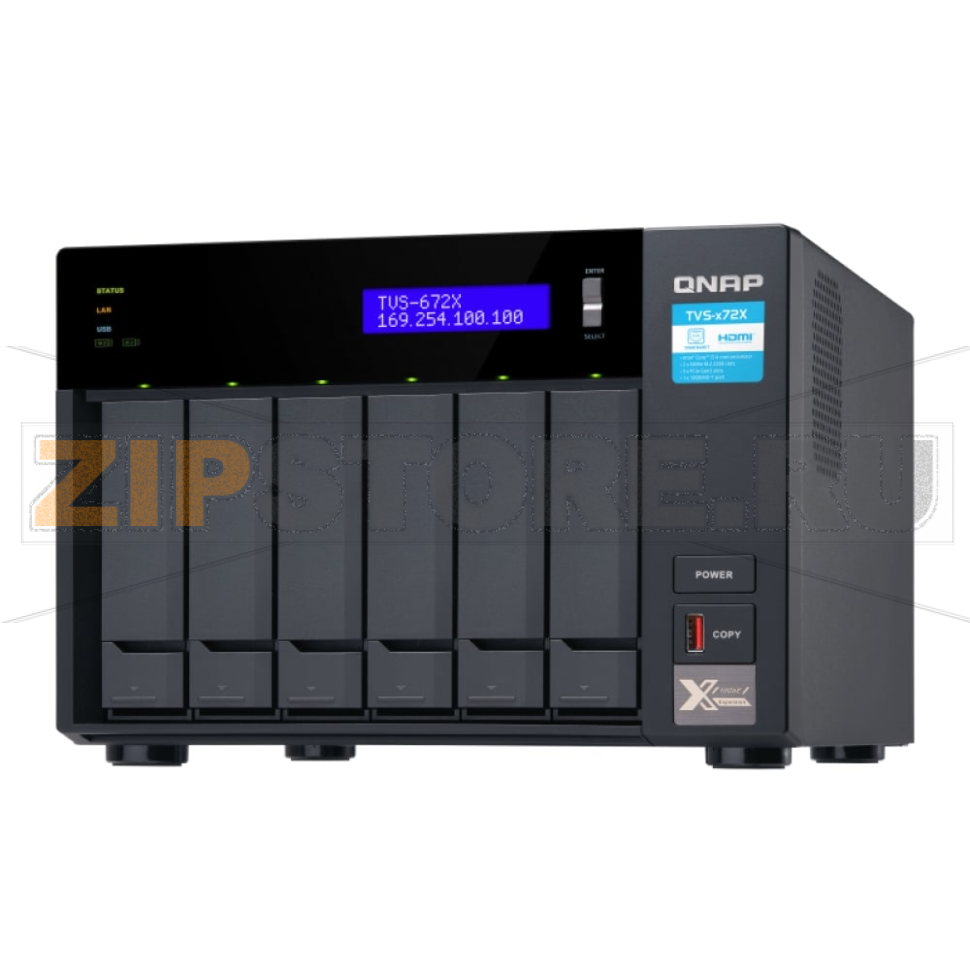 Накопитель сетевой QNAP TVS-672X 