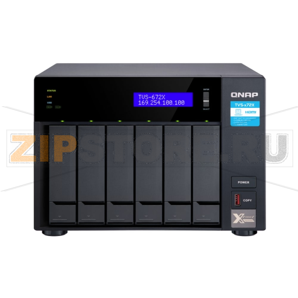 Накопитель сетевой QNAP TVS-672X 