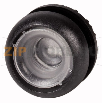 Головка кнопки с подсветкой, без фиксации, черное лицевое кольцо Eaton M22S-DL-X 