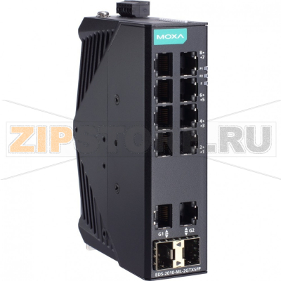 Коммутатор MOXA EDS-2010-ML-2GTXSFP-T 