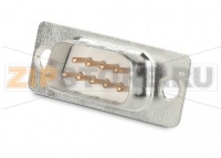 Hyperline CON-DSUB9-F-SLD Разъем D-SUB, 9 контактов, мама (female), под пайку