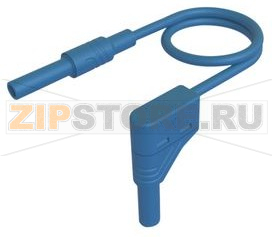Провод тестовый 1 м, синий Hirschmann MAL S WG-B 100/2,5 BLUE 