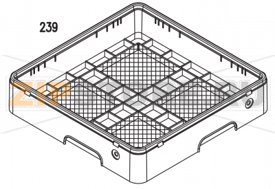 Cesto plastica rete per posate/uten Aristarco AC25  Cesto plastica rete per posate/uten Aristarco AC25Запчасть на деталировке под номером: 239Название запчасти Aristarco на итальянском языке: Cesto plastica rete per posate/uten AC25.