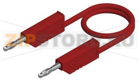 Провод тестовый 1 м, красный Hirschmann MLN 100/1 RED 