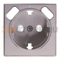 Накладка для розетки с 2хUSB ЗУ, серебряная ABB 2CLA858830A1301