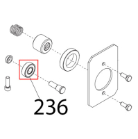 Cuscinetto carr. 6000, 2RS, R11 Sirman Palladio 350 Automec