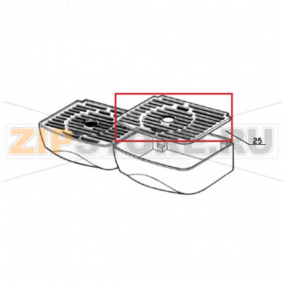 Drip tray cover Ugolini MT 2 Drip tray cover Ugolini MT 2

Запчасть на сборочном чертеже под номером: 25

Название запчасти Ugolini на английском языке: Drip tray cover Ugolini MT 2