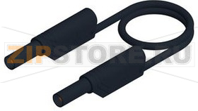 Провод тестовый 1 м, 1 кВ, черный Hirschmann MLS WS 100/1 BLACK 