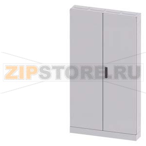 ALPHA 630, Floor-mounted cabinet, IP43, Protection class 2, H: 1950 mm, W: 1050 mm, T: 210 mm, RAL 7035 Siemens 8GK1332-8KA42 