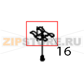 Black mark sensor fixing plate, MOQ 5 pcs TSC TTP-245С Black mark sensor fixing plate, MOQ 5 pcs TSC TTP-245СЗапчасть на деталировке под номером: 16