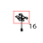 Black mark sensor fixing plate, MOQ 5 pcs TSC TTP-245С