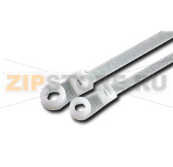 Hyperline GTM-200STC Стяжка нейлоновая неоткрывающаяся, безгалогенная (halogen free), 200x4.8 мм, полиамид 6.6, -40°C - +85°C, под винт (100 шт) 