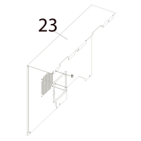 Side panel (L) Toshiba TEC B-SX5T-TS12/22-QQ-US