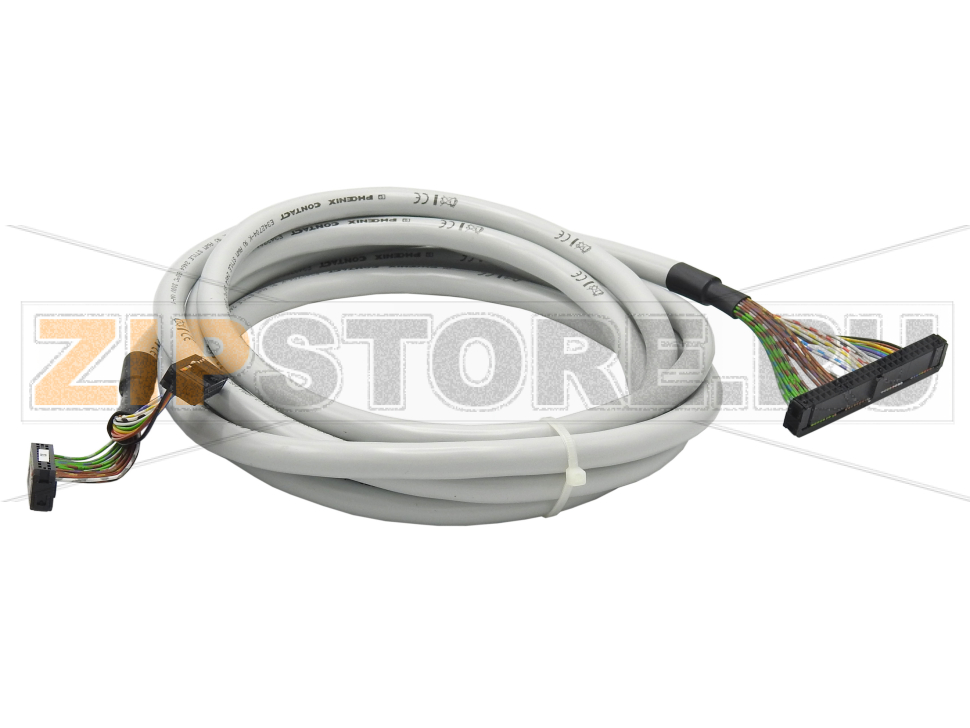 Подготовленный круглый кабель (для Emerson Delta V) Phoenix Contact FLK 50/2FLK20/EZ-DR/300/DV с двумя 20-контактными и одним 50-контактным разъемом с пружинными зажимами. Кабель предназначен для соединения двух 32-канальных модулей. Длина кабеля: 3 м.Минимальный заказ: 1 шт.Упаковка: 1 шт.